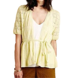 ANTHROPOLOGIE Lace Stitch Cardigan